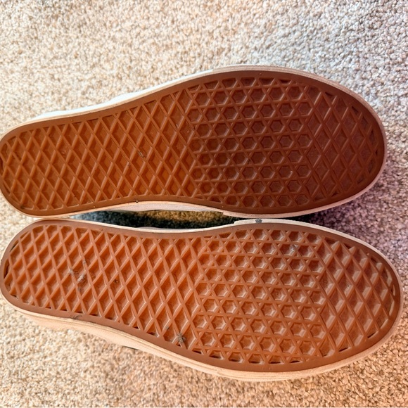 Vans Women's Checkered Slip-On Sneakers - Blue and White - Picture 3 of 3